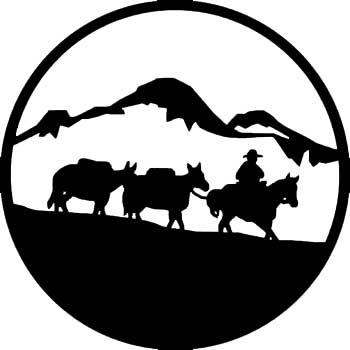 Cowboy and Cattle Sticker