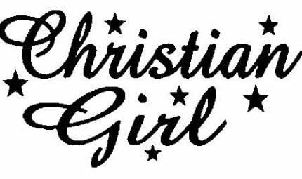 Christian Girl Vinyl Decal