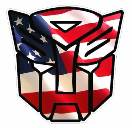1 Flag Fill AUTOBOT Decal