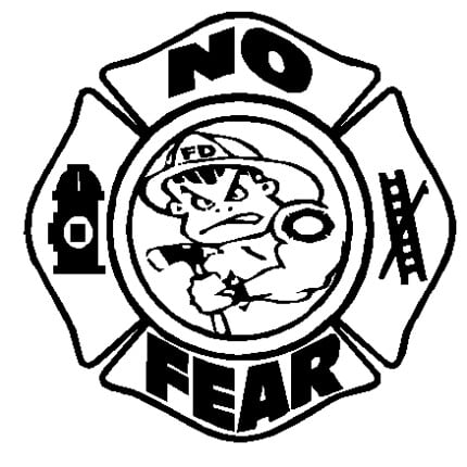 No Fear Fireman decal