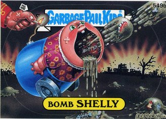 Bomb SHELLY Funny Sticker Name Decal