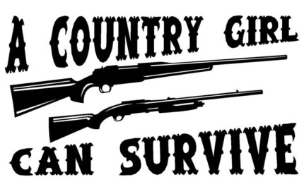 Country Girl Can Survive Die Cut Decal
