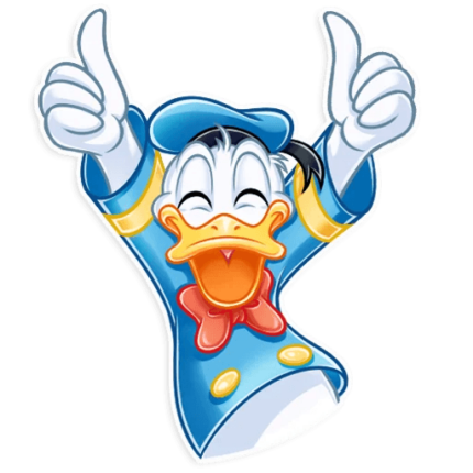 donald duck daisy duck disney cartoon sticker 19