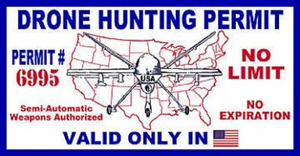 Drone Hunting Permit Sticker