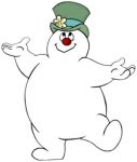 Frosty the Snowman Color Decal