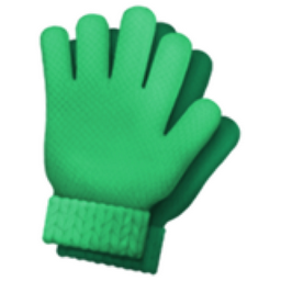 gloves green emoji