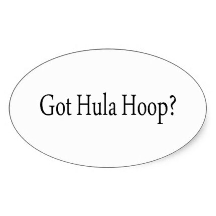 Got Hula Hoop Oval Sticker