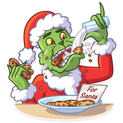 grinch stole christmas_cartoon sticker 18