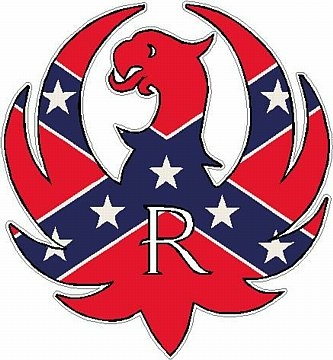 Gun Logo R - Flag Rebel