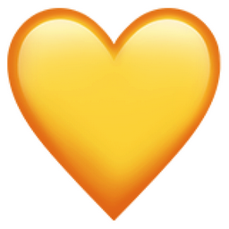 heart yellow emoji