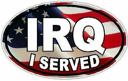 I Served IRQ FILLS Flag USA