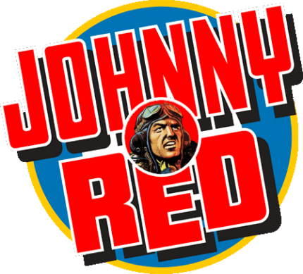 johnny red logo sticker