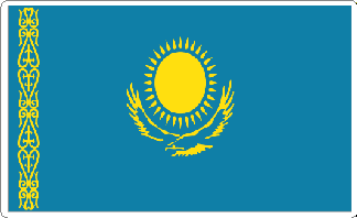 Kazakhstan Flag Sticker - Pro Sport Stickers