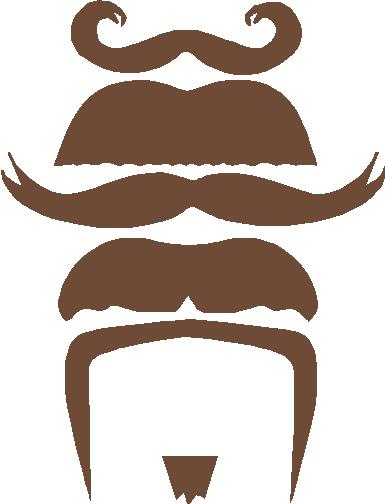 Mustache Sticker Set Combo 1