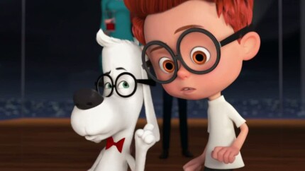 peabody and sherman color sticker