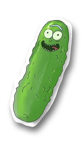 Pickle Rick funny car sticker PAIR