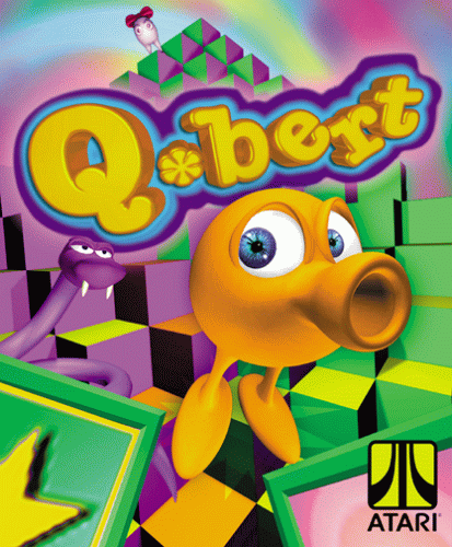 Qbert Game Cover Decal