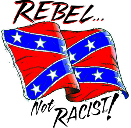 Rebel Not Racist Sticker