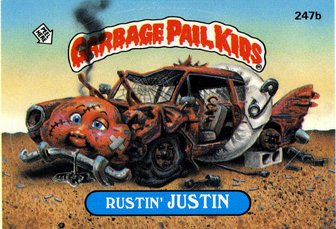 Rustin JUSTIN Funny Decal Name Sticker