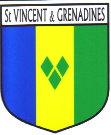 St Vincent and Grenadines Flag Crest Decal Sticker