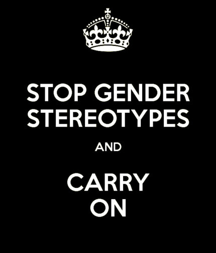 stop gender stereotypes and carry on sticker