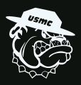 usmc marine corps bulldog diecut