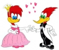 Woody Woodpecker Adhesive and Girl Friend Color Vinyl Decal Sticker 2