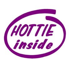 Hottie Inside Decal