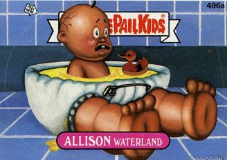 ALLISON Waterland Funny Sticker Name Decal