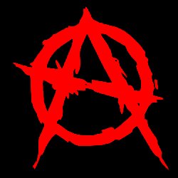 anarchy symbol die cut decal