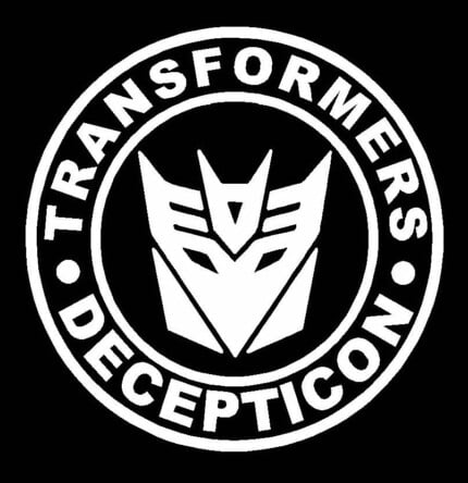 1 BADGE DECAL Diecut Decepticon - Circular