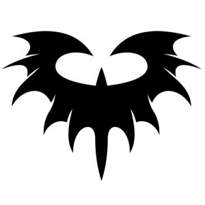 bat design die cut decal