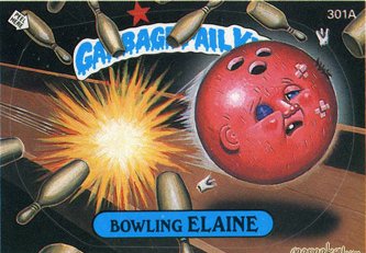 Bowling ELAINE Funny Sticker Name Decal