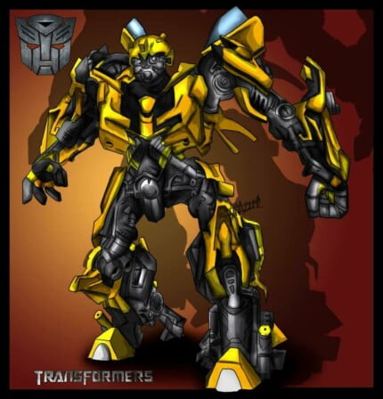 Bumblebee Autobot Transformers Rectangular Decal
