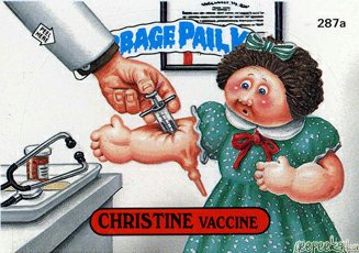 CHRISTINE Vaccine Funny Sticker Name Decal