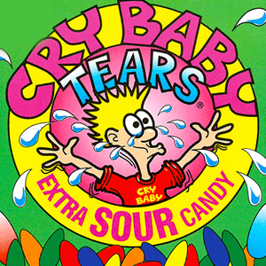CRY BABY TEARS SOUR CANDY LOGO STICKER