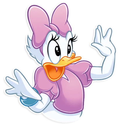donald duck daisy duck disney cartoon sticker 20