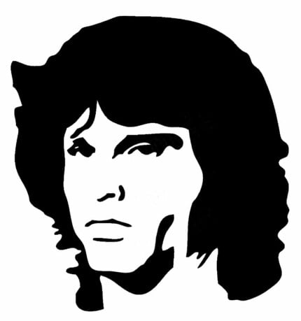 Doors Band Vinyl Decal Stickers Face