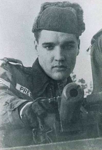 Elvis in the Army Sticker 4