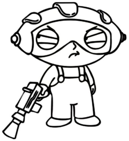 Family Guy Stewie with Laser Gun 2