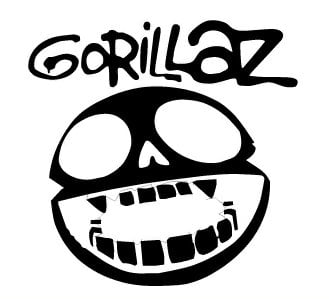 Gorillaz 3 Band Vinyl Decal Stickers