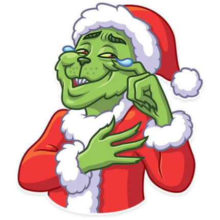 grinch stole christmas_cartoon sticker 1