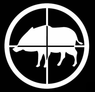 Hog Hunter Vinyl Hunting Decal