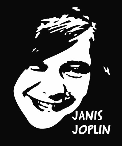 Janis Joplin Die Cut Vinyl Decal Sticker
