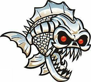 metal looking fish boat stickers decals graphics fishing sticker RIGHT -  Pro Sport Stickers