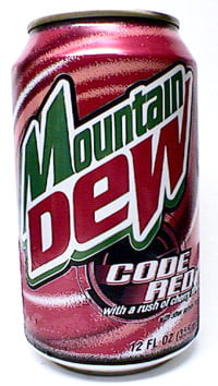 Mountail Dew Code Red Can
