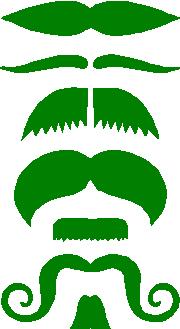 Mustache Sticker Set Combo 7