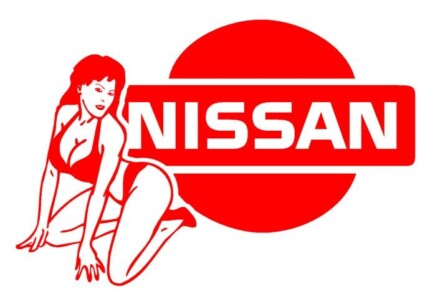 Nissan Girl 1 Vinyl Car Decal