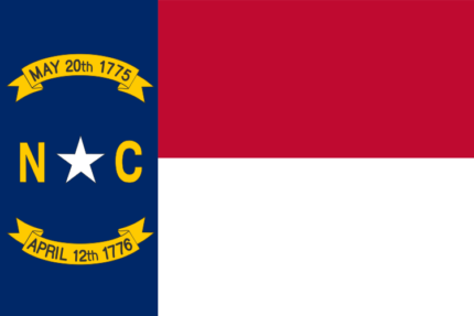 North Carolina State Flag Decal