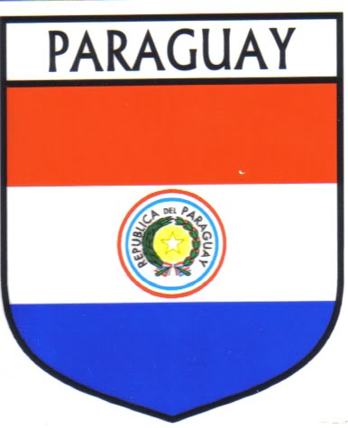 Paraguay Flag Crest Decal Sticker